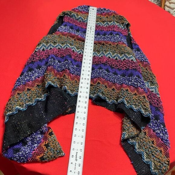 Soft Surroundings Taylor Colorful Textured Knit Topper Vest Cardigan One Size - Picture 8 of 8